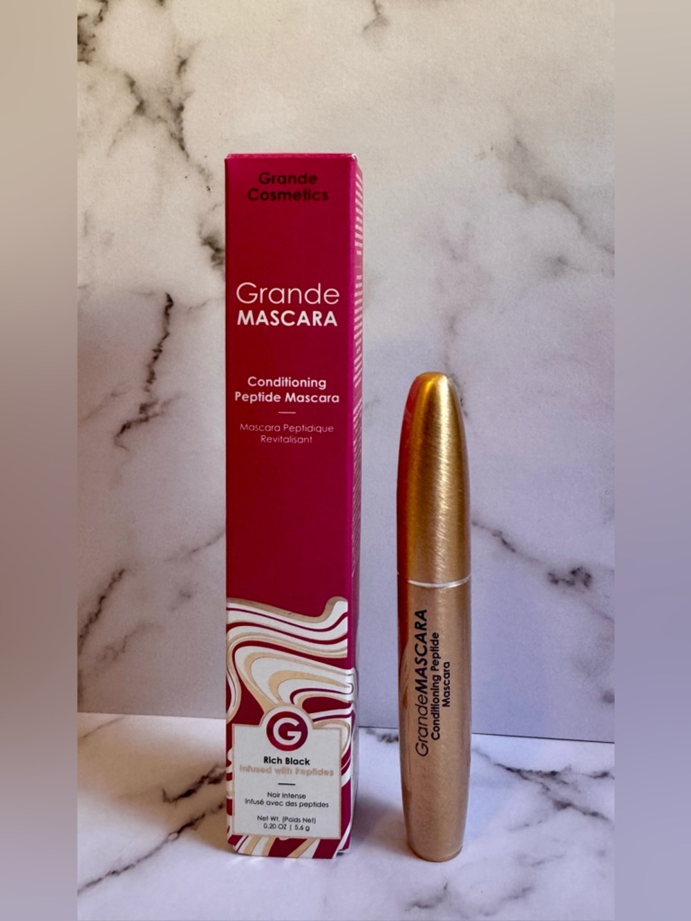 Grande Mascara Conditioning Peptide Mascara - Rich Black Brand New